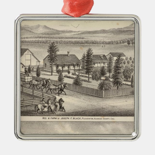 Adorno Metálico Residencias en negro, neal, propiedades (Frente)