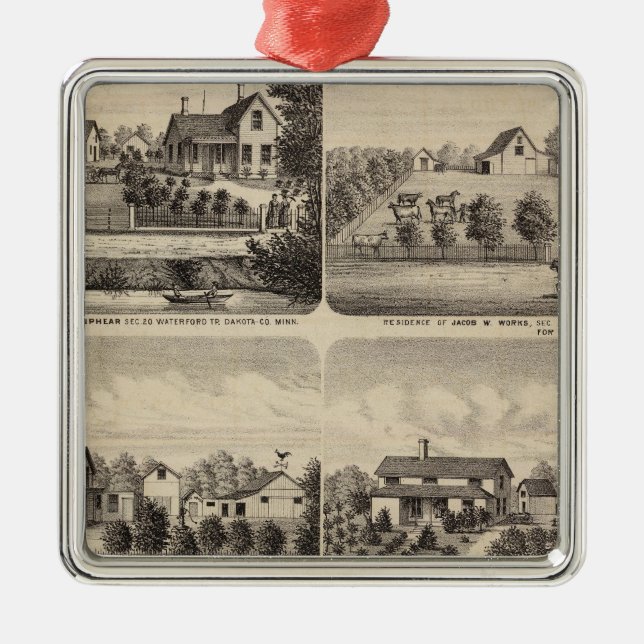 Adorno Metálico Residencias, Minnesota 2 (Frente)