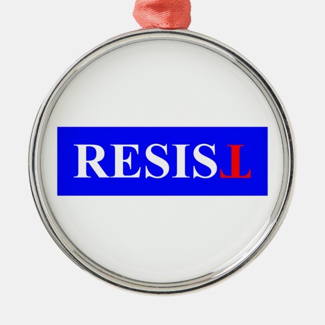 Adorno Metálico Resistir (Frente)
