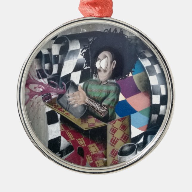 Adorno Metálico Resumen de arte de graffiti (Frente)