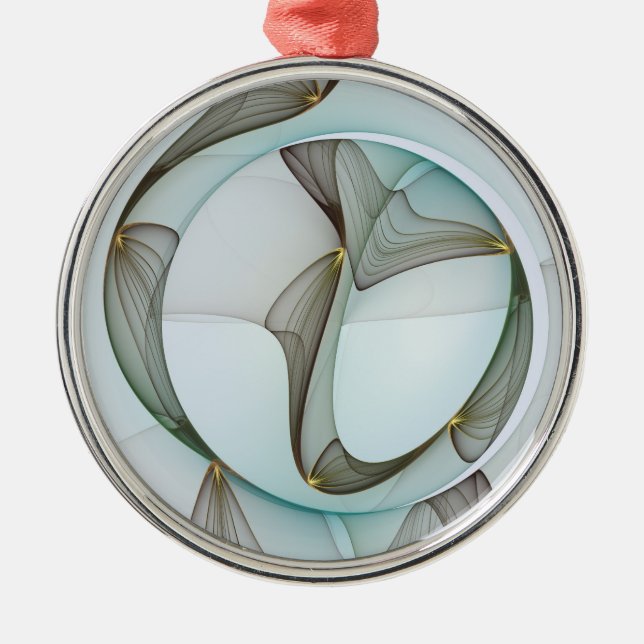 Adorno Metálico Resumen Elegancia dorada turquesa moderna (Frente)