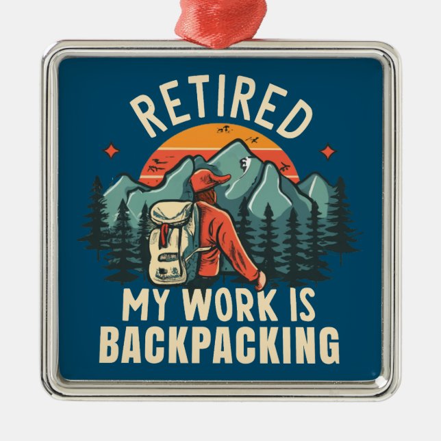 Adorno Metálico Retirado Mi Trabajo Es Mojado (Frente)