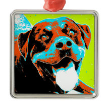 Retrato brillante y divertido de Rottweiler