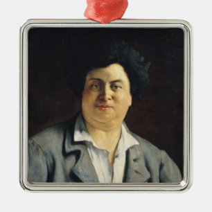 Adorno Metálico Retrato de Alexandre Dumas pere , 1878