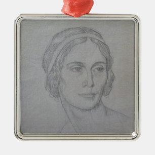 Adorno Metálico Retrato de Ana Pavlova, 1908