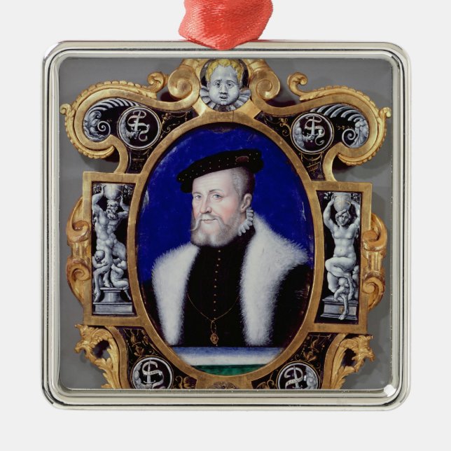 Adorno Metálico Retrato de Anne, primer duque de Montmorency (Frente)