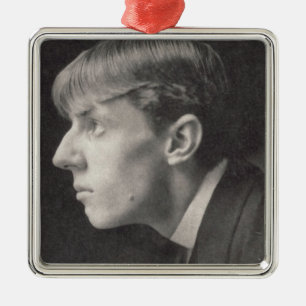 Adorno Metálico Retrato de Aubrey Beardsley (1872-98) por Federico