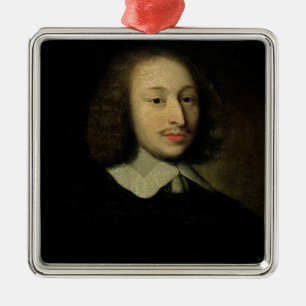 Adorno Metálico Retrato de Blaise Pascal