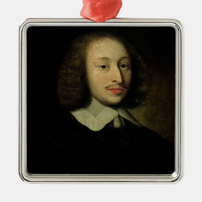 Adorno Metálico Retrato de Blaise Pascal (Frente)