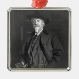 Adorno Metálico Retrato de "Buffalo Bill" Cody