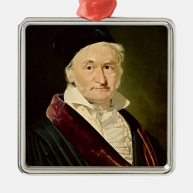Adorno Metálico Retrato de Carl Friedrich Gauss, 1840 (Frente)