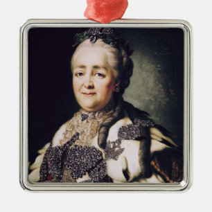 Adorno Metálico Retrato de Catherine II de Rusia