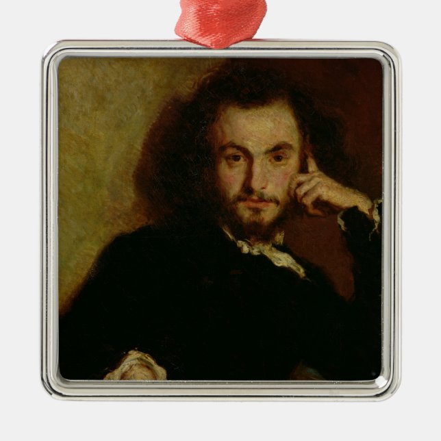 Adorno Metálico Retrato de Charles Baudelaire 1844 (Frente)