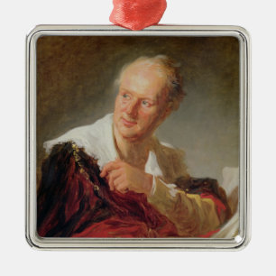 Adorno Metálico Retrato de Denis Diderot c.1769