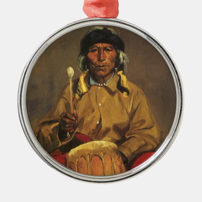 Adorno Metálico Retrato de Dieguito Roybal por Robert Henri (Frente)