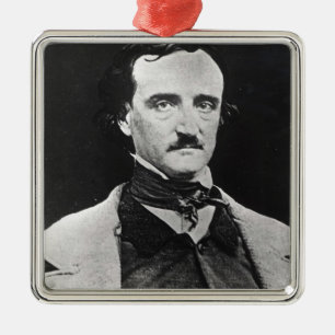 Adorno Metálico Retrato de Edgar Allan Poe