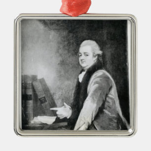 Adorno Metálico Retrato de Edward Gibbon