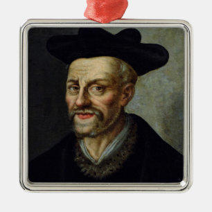 Adorno Metálico Retrato de Francois Rabelais
