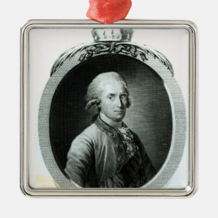 Adorno Metálico Retrato de Frederick Augustus I