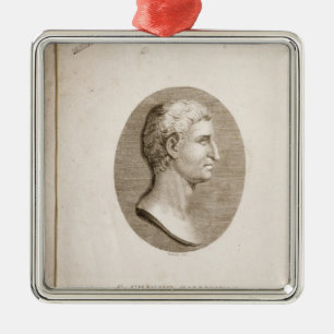 Adorno Metálico Retrato de Gaius Crispus Sallust