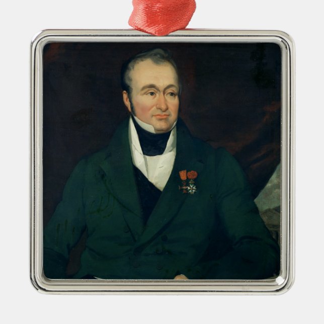 Adorno Metálico Retrato de Guillaume Dupuytren (Frente)