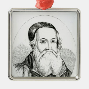 Adorno Metálico Retrato de Guillermo Grindal