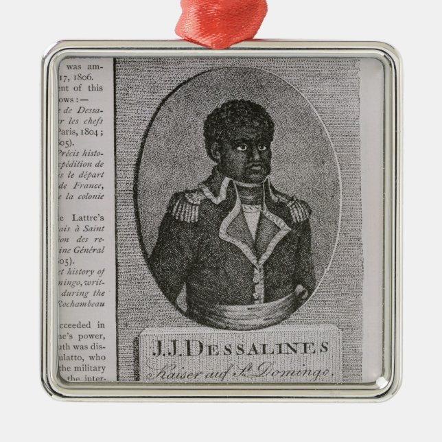 Adorno Metálico Retrato de Jean-Jacques Dessalines (Frente)
