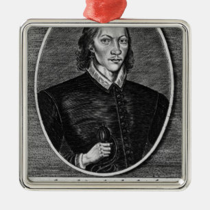 Adorno Metálico Retrato de John Donne