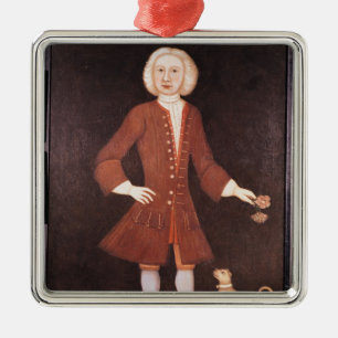 Adorno Metálico Retrato de Jonatán Bentham, c.1725