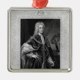 Adorno Metálico Retrato de Juan Campbell