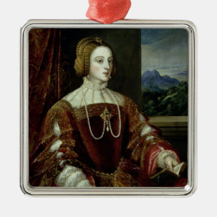 Adorno Metálico Retrato de la emperatriz Isabel de Portugal