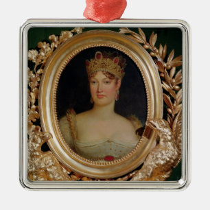 Adorno Metálico Retrato de la emperatriz Marie-Louise de Austria