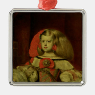 Adorno Metálico Retrato de la infanta Margarita