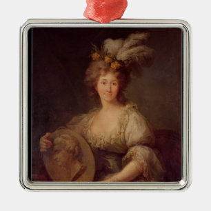 Adorno Metálico Retrato de la princesa de Anne Biron de Courland