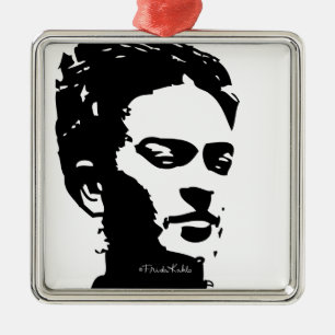 Adorno Metálico Retrato de la sombra de Frida