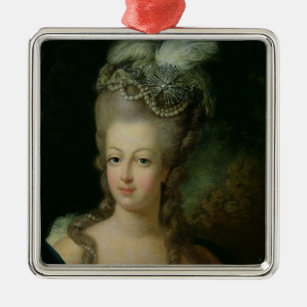 Adorno Metálico Retrato de Marie-Antoinette