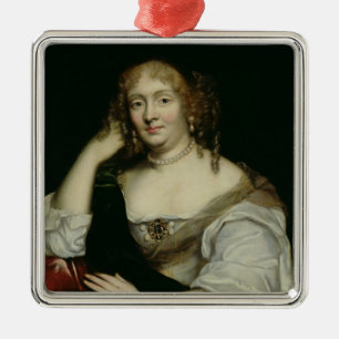 Adorno Metálico Retrato de Marie de Rabutin-Chantal Marquise