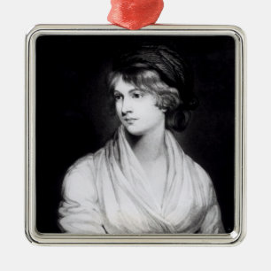 Adorno Metálico Retrato de Mary Wollstonecraft Godwin