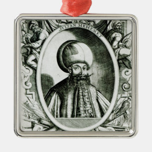 Adorno Metálico Retrato de Mehmet III