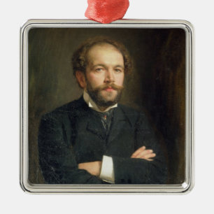 Adorno Metálico Retrato de Nikolai Karlovich Medtner 1906