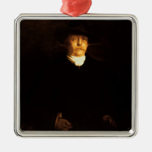 Adorno Metálico Retrato de Otto von Bismarck (1815-98) (aceite en