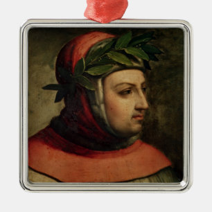 Adorno Metálico Retrato de Petrarch