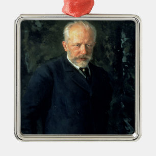 Adorno Metálico Retrato de Piotr Ilyich Tchaikovsky