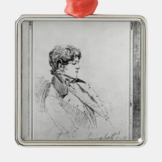 Adorno Metálico Retrato de Prince Otto Von Bismarck, 1834 (Frente)