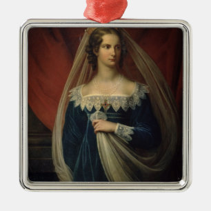 Adorno Metálico Retrato de princesa Charlotte von Preussen