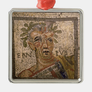 Adorno Metálico Retrato de Quintus Ennius
