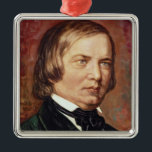 Adorno Metálico Retrato de Robert Schumann<br><div class="desc">Retrato de Robert Schumann el | por la ubicación del arte de Gustavo Zerner el |: Número de colección de la imagen de la colección privada el |: BAL39975</div>