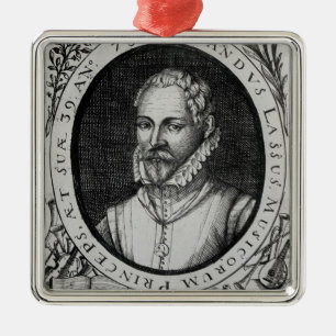 Adorno Metálico Retrato de Roland de Lassus