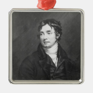 Adorno Metálico Retrato de Samuel Taylor Coleridge