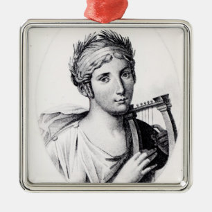 Adorno Metálico Retrato de Sappho